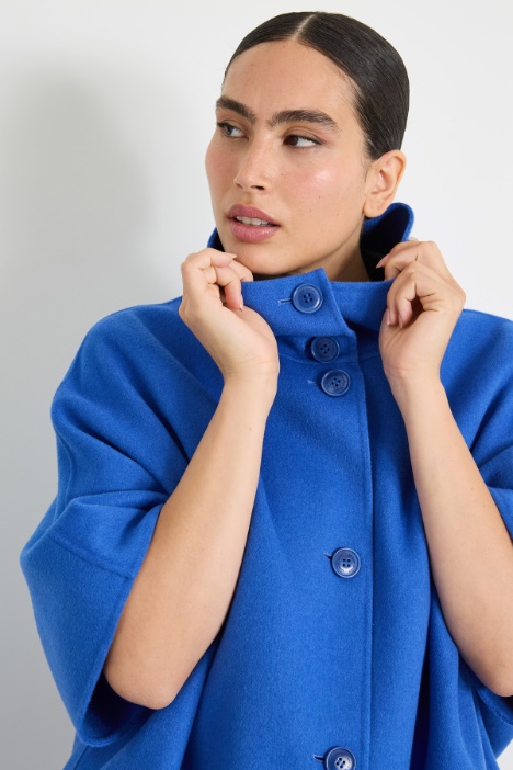 Cappa in doppio di misto lana