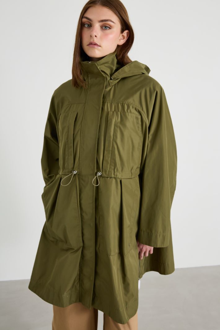 Technical canvas parka - KHAKI GREEN - Intrend - 2
