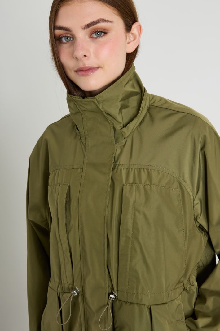 Technical canvas parka - KHAKI GREEN - Intrend - 3