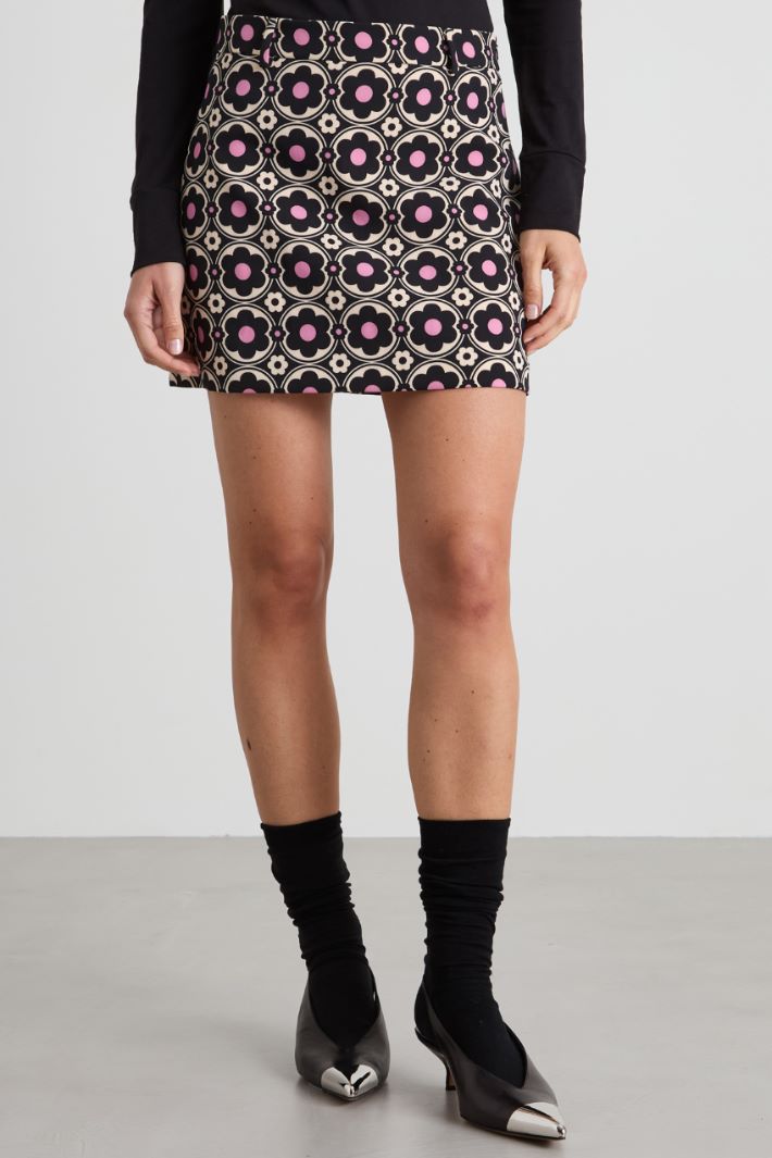 Minifalda estampada