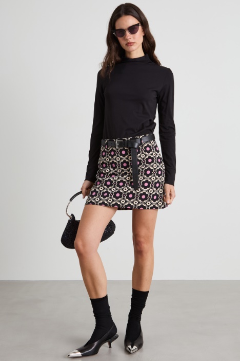 Patterned miniskirt Intrend
