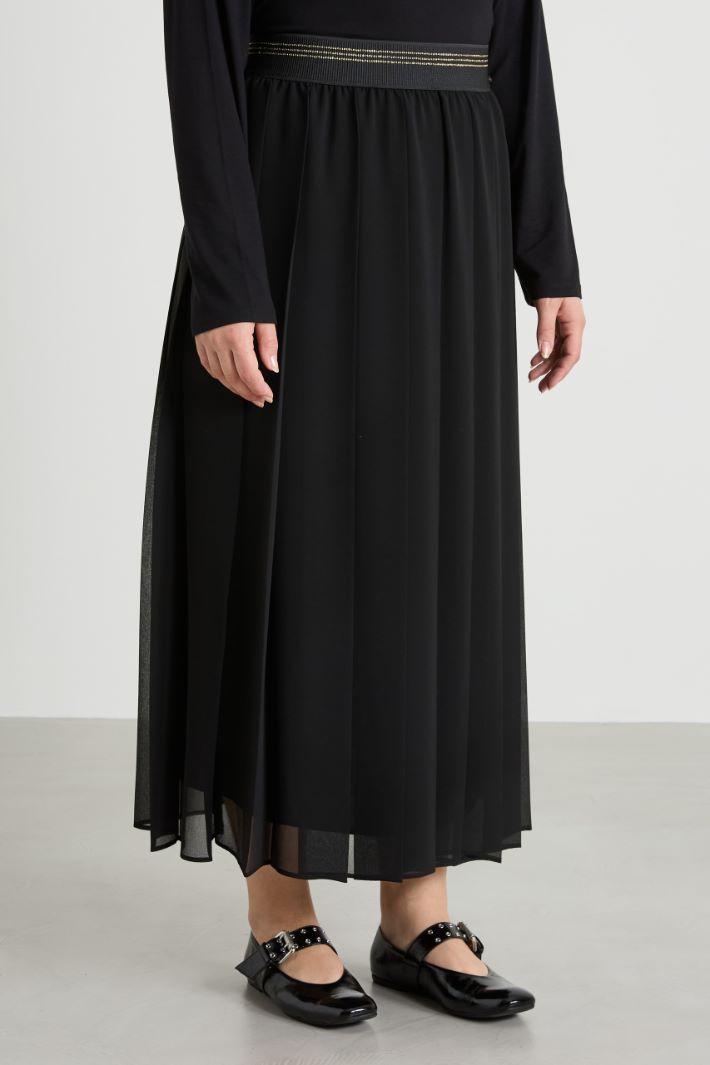 Gonna lunga in georgette Intrend - 4