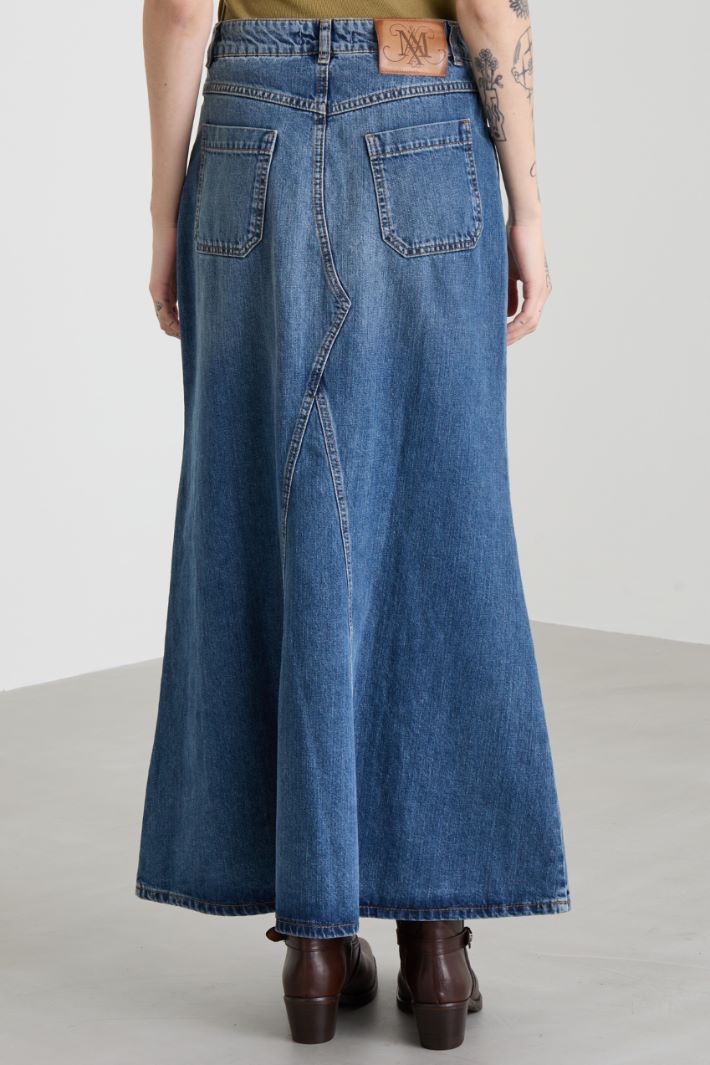 Gonna lunga in denim