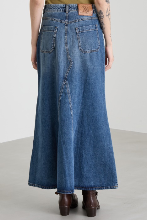 Gonna lunga in denim