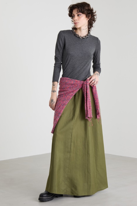 Taffeta maxi skirt - Intrend