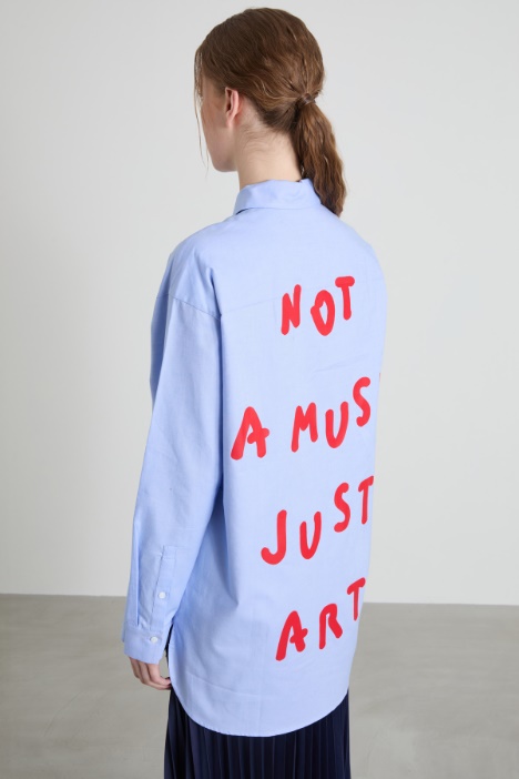 Camicia over con stampa