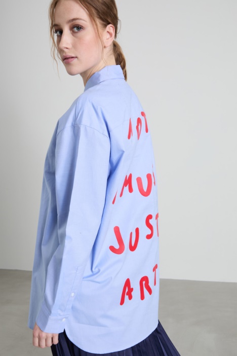 Camicia over con stampa