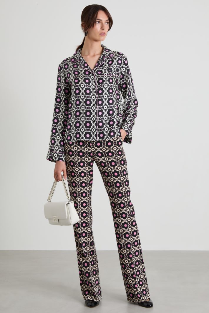 Printed silk shirt Intrend - 3