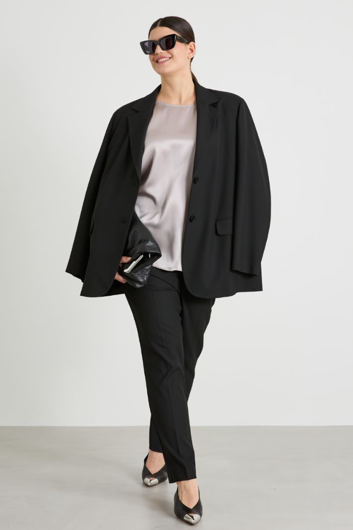 Silk satin blouse Intrend - 3