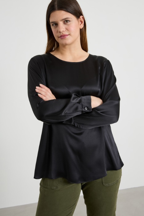 Silk satin blouse Intrend