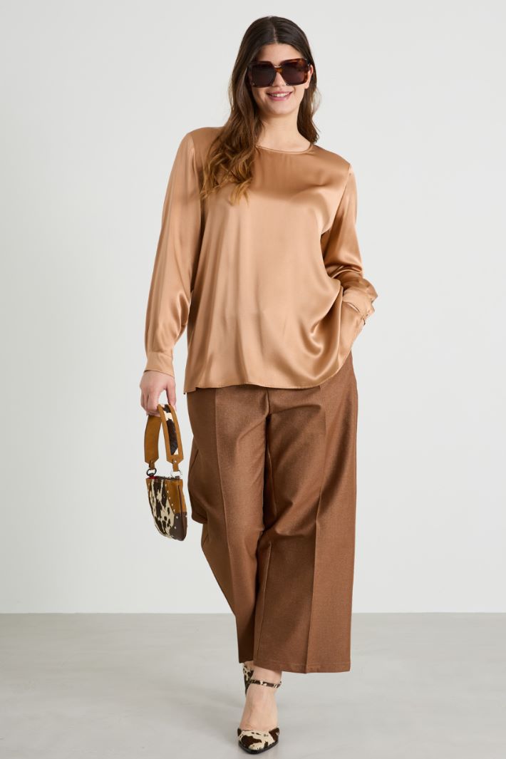 Silk satin blouse Intrend - 3