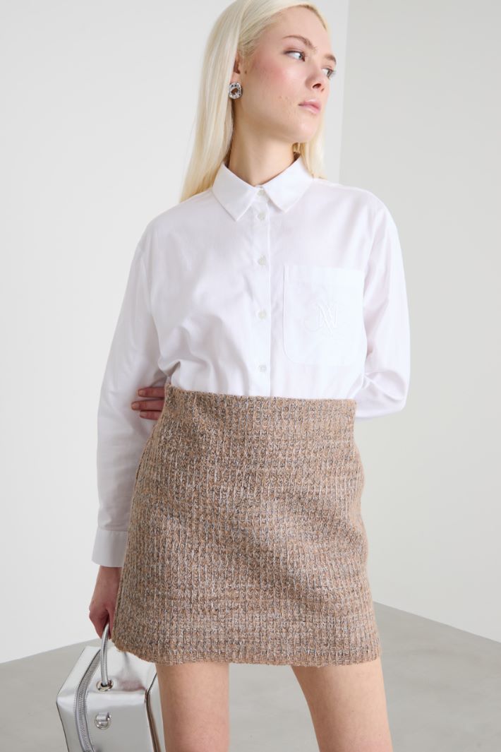 Asymmetrical Oxford shirt Intrend