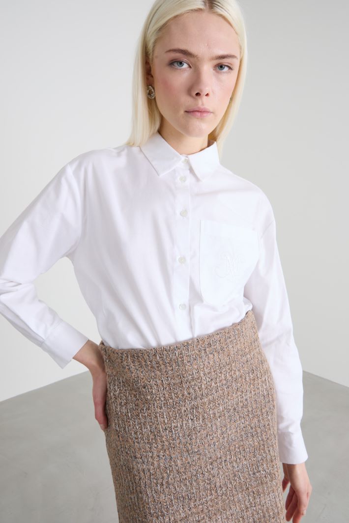 Asymmetrical Oxford shirt Intrend - 4