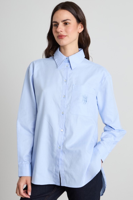 Asymmetrical Oxford shirt Intrend