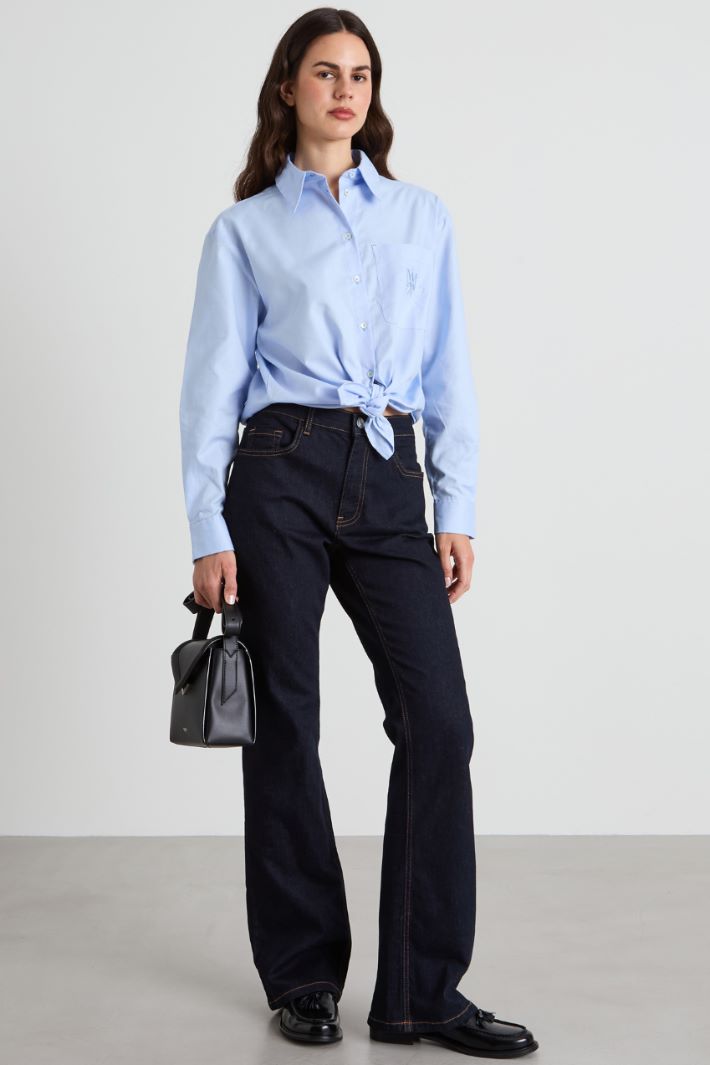 Asymmetrical Oxford shirt Intrend - 3