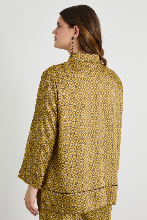 Camicia in twill stampato