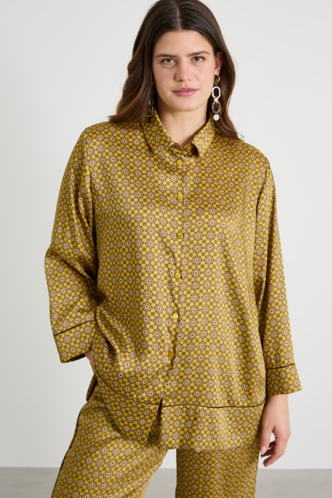 Printed twill shirt Intrend