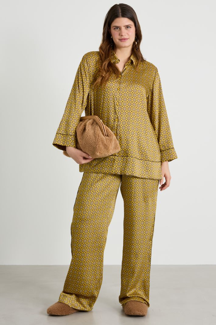Printed twill shirt Intrend - 3