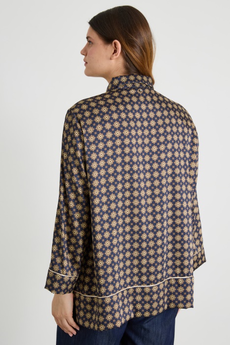 Camicia in twill stampato