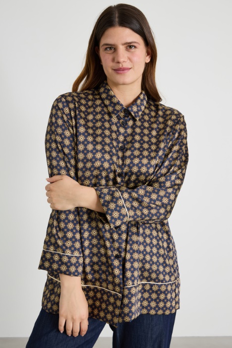 Printed twill shirt Intrend