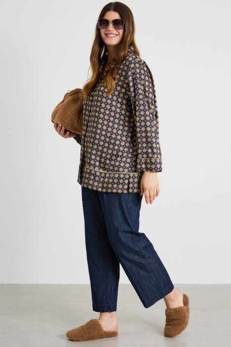 Printed twill shirt Intrend
