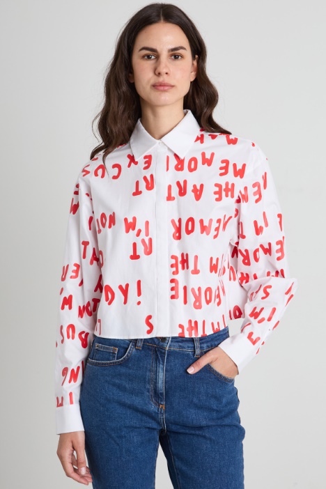 Printed Oxford Shirt Intrend