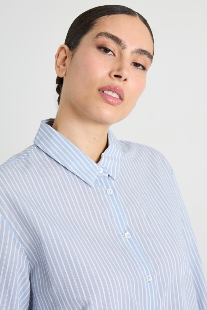 Cotton-blend shirt Intrend - 4