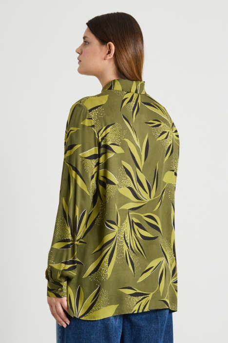 Camicia in twill di viscosa