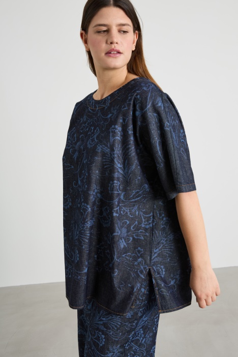 Printed denim jacket Intrend