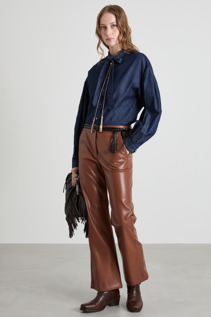 Shirt with scarf collar Intrend - 3