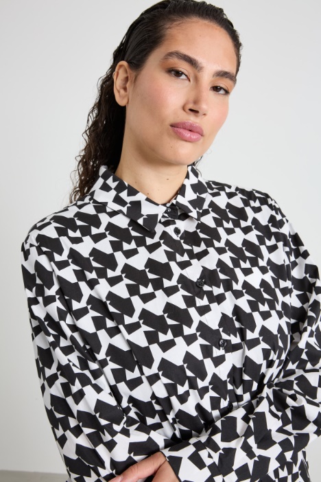 Camicia in cotone stampato