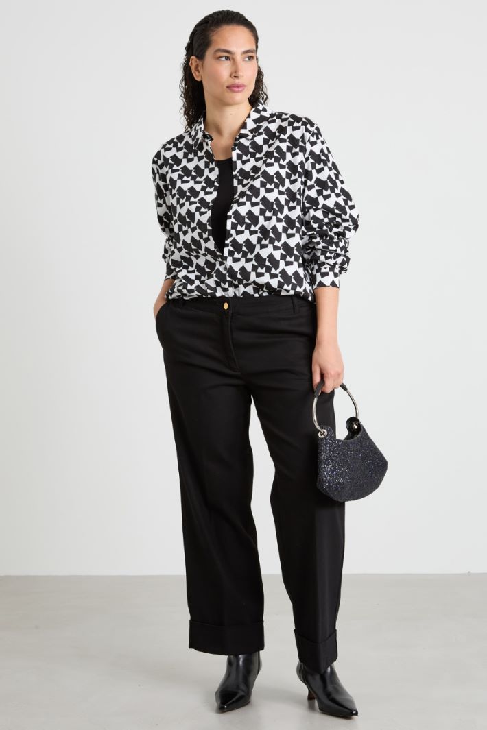 Camicia in cotone stampato Intrend - 3