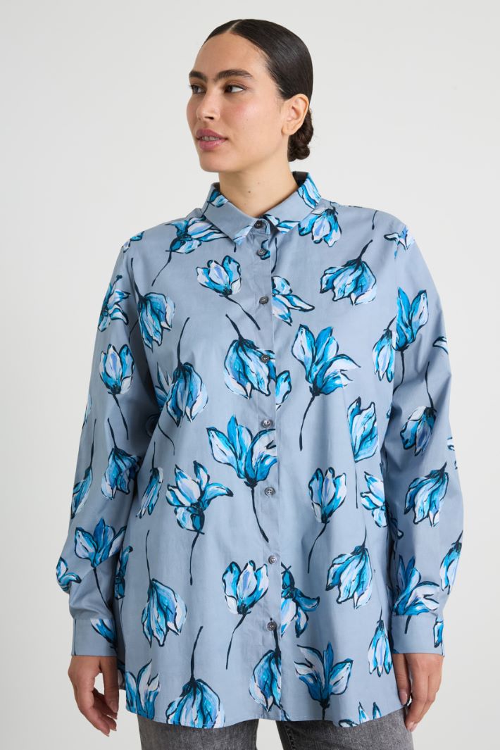 Camicia in cotone stampato Intrend