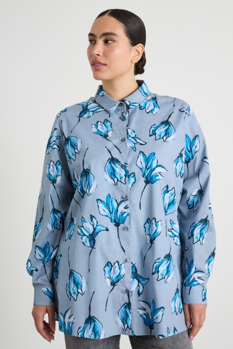 Camicia in cotone stampato Intrend