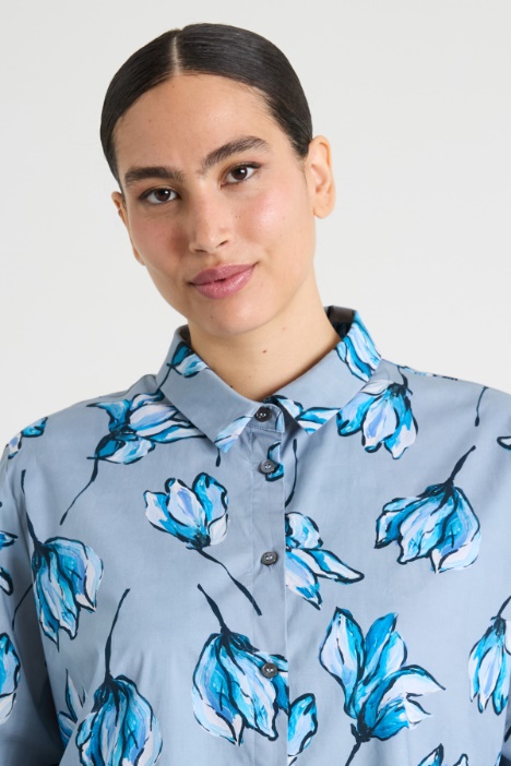 Camicia in cotone stampato