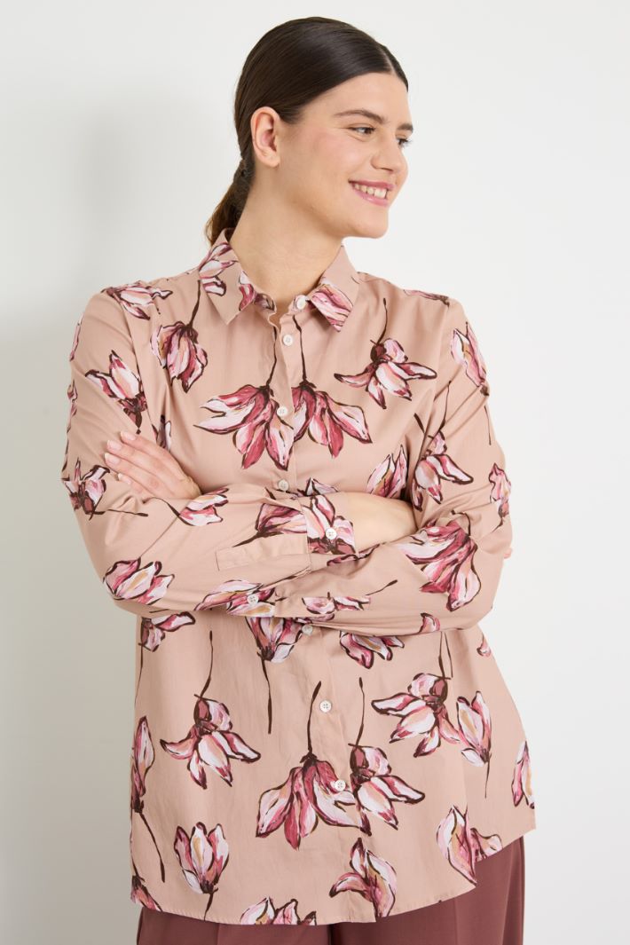Camicia in cotone stampato Intrend