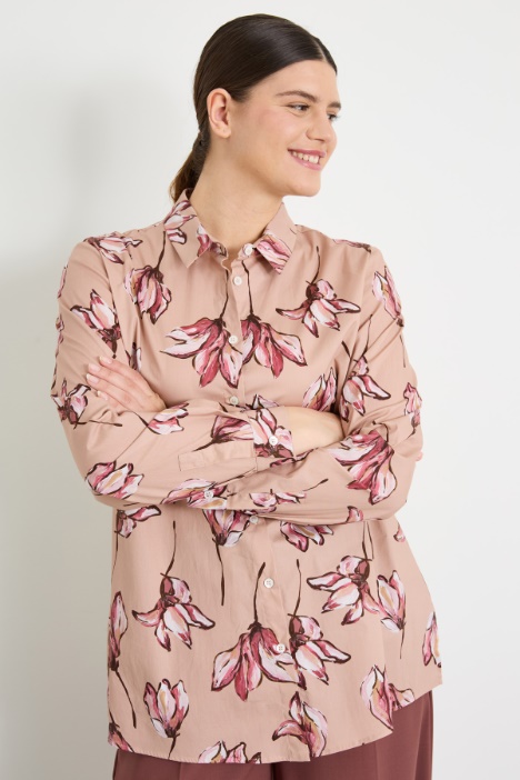 Camicia in cotone stampato Intrend