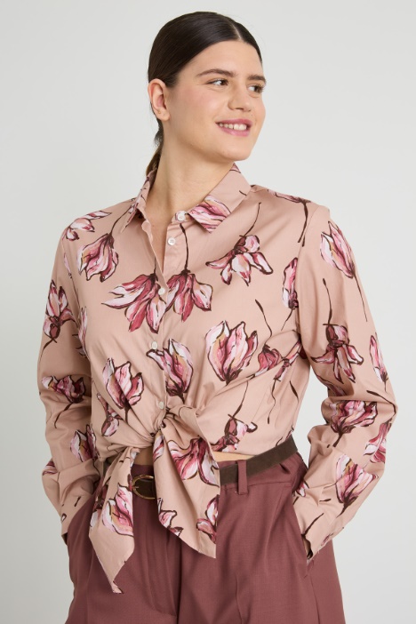 Camicia in cotone stampato