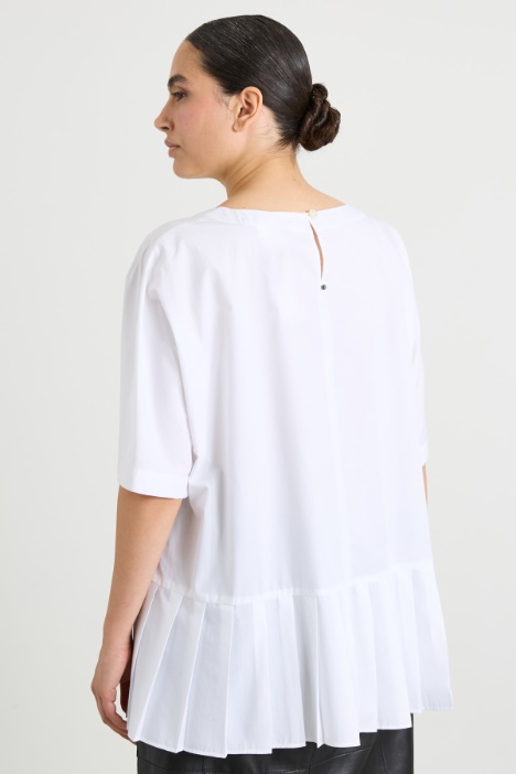 Blusa in popeline di cotone
