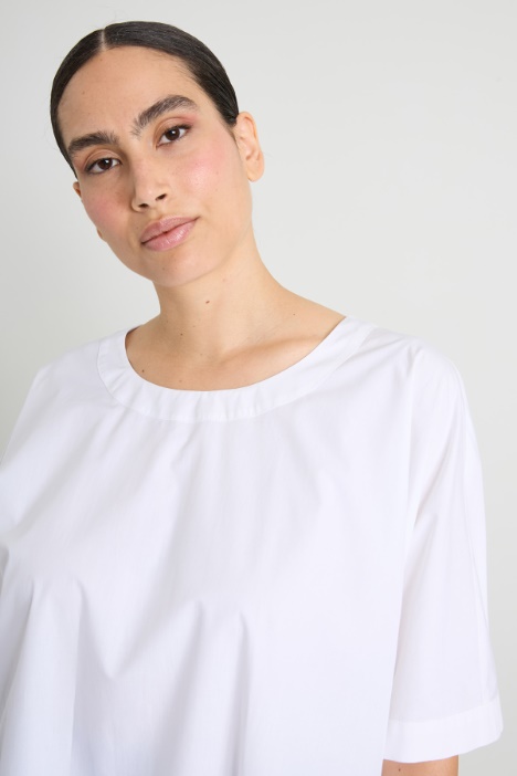 Blusa in popeline di cotone