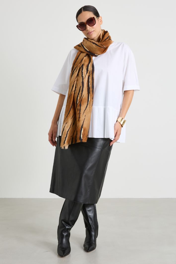 Cotton poplin blouse Intrend - 3