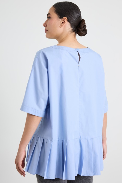 Blusa in popeline di cotone