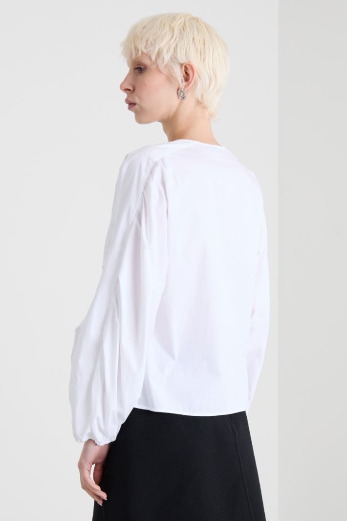 Cotton poplin blouse Intrend - 2