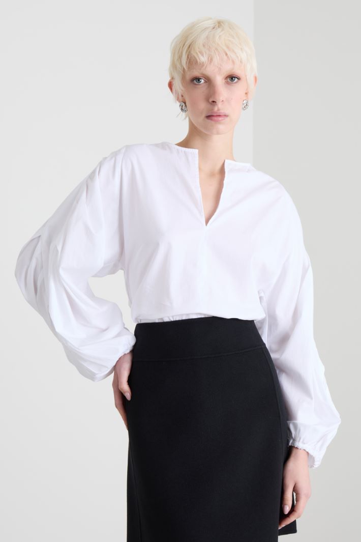 Cotton poplin blouse Intrend