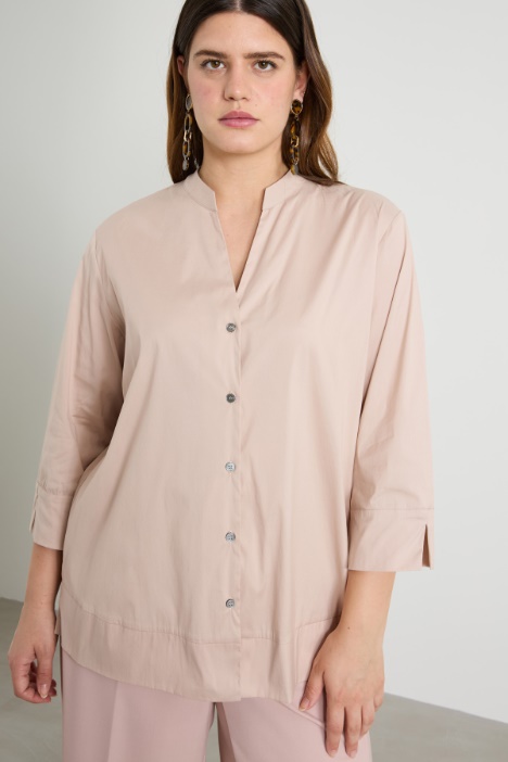 Shirt with stand collar Intrend