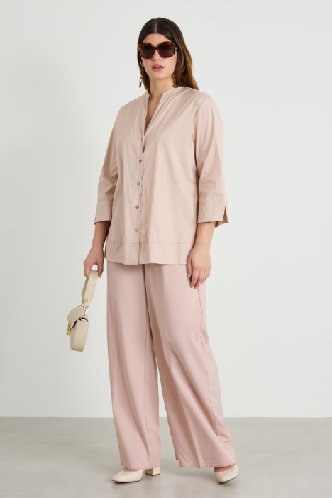 Shirt with stand collar Intrend