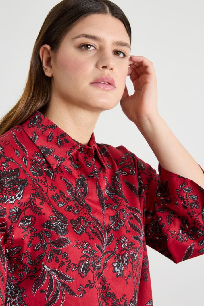 Cotton satin shirt Intrend - 4