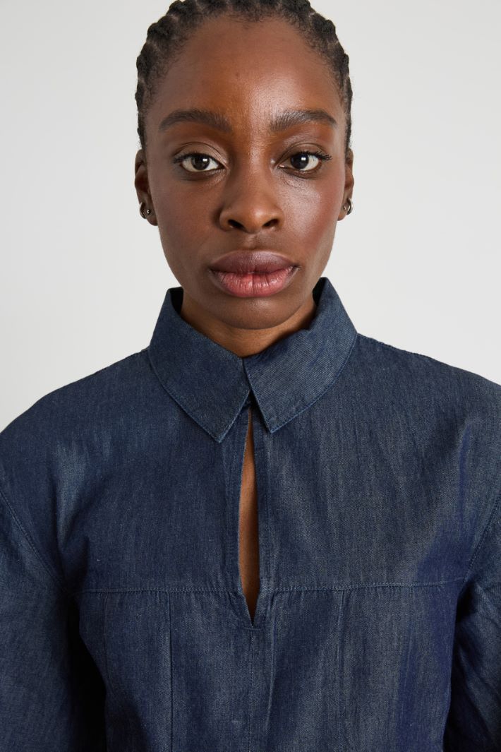 Chambray blouse Intrend - 4