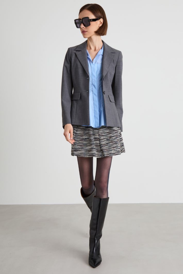 Poplin and voile shirt Intrend - 3