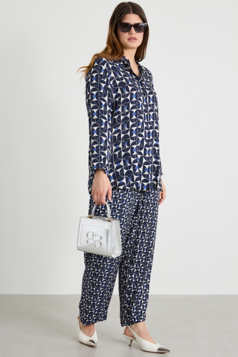 Printed twill shirt Intrend